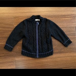Boys Mexx Black Zip-Up Sweater